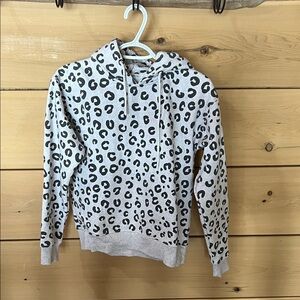 Myra Bag Black and Gray Leopard Hoodie